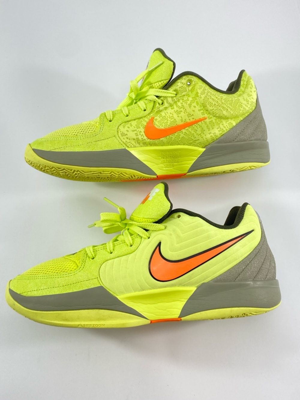 Nike JA2 Basketball Shoes FD7328-701 Lemon Twist Neon Gray Men’s Size: 9.5